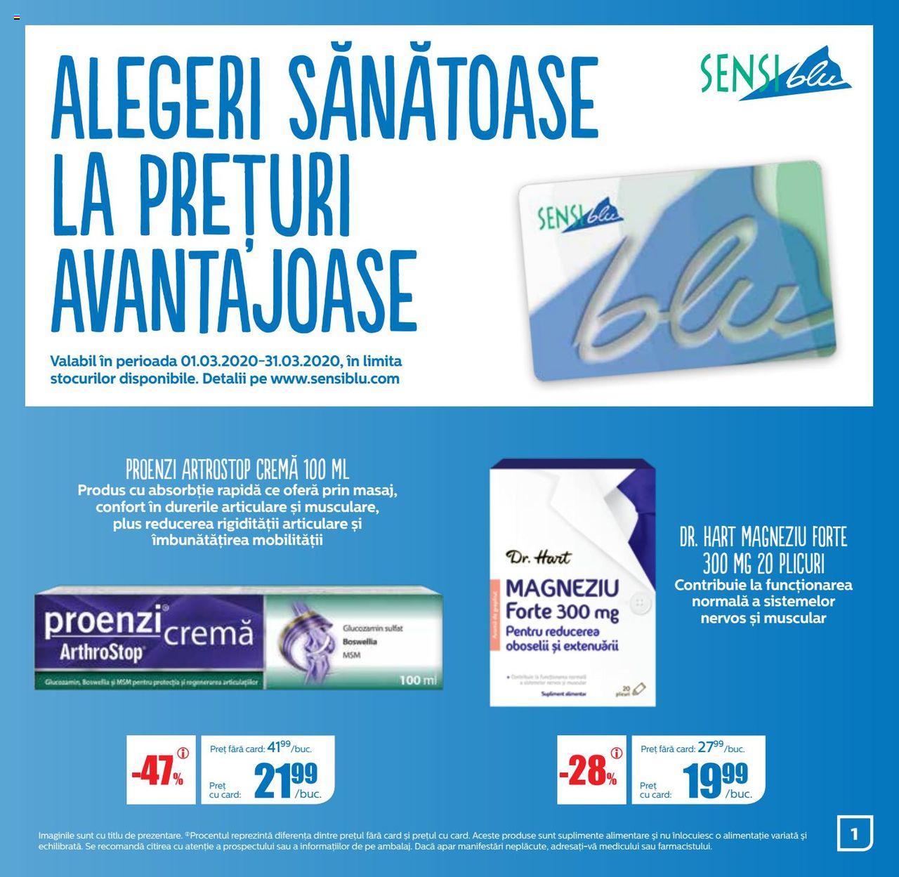 Catalog Sensiblu 1 - 31 Martie 2020 | Pagina 1