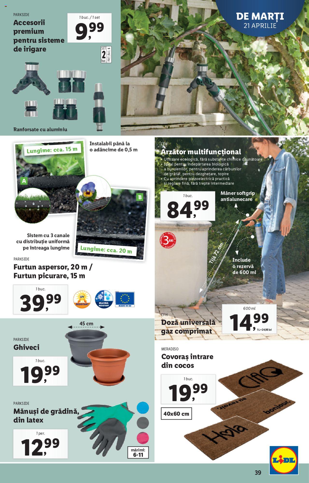 Catalog LIDL 21 - 26 Aprilie 2020 | Pagina 39