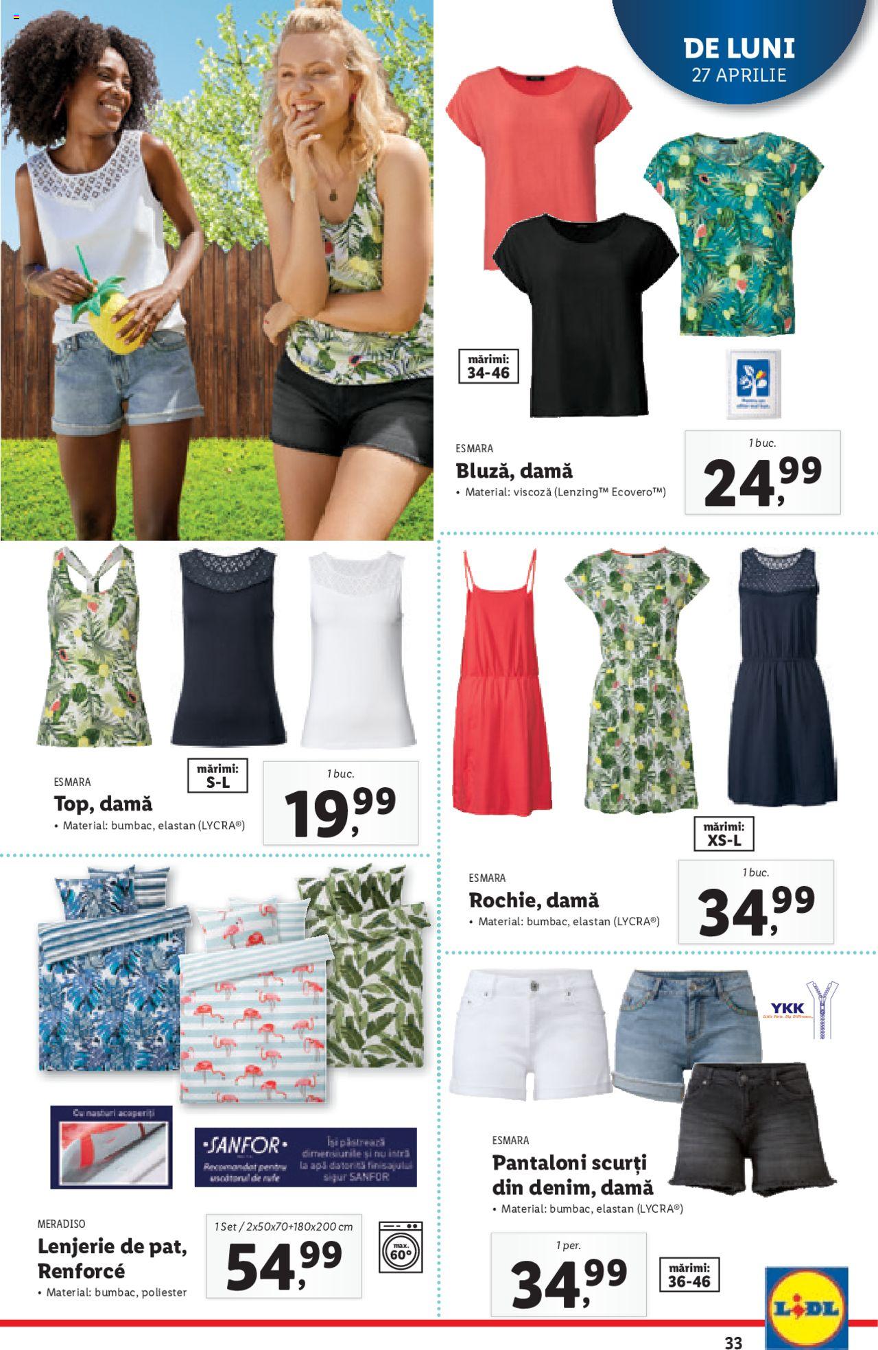 Catalog LIDL 27 Aprilie - 3 Mai 2020 | Pagina 33