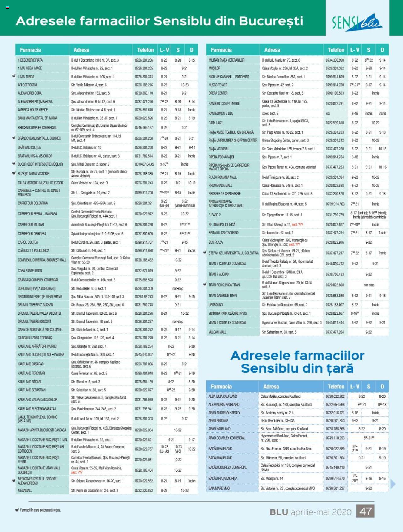 Catalog Sensiblu 1 Aprilie - 30 Mai 2020 | Pagina 47
