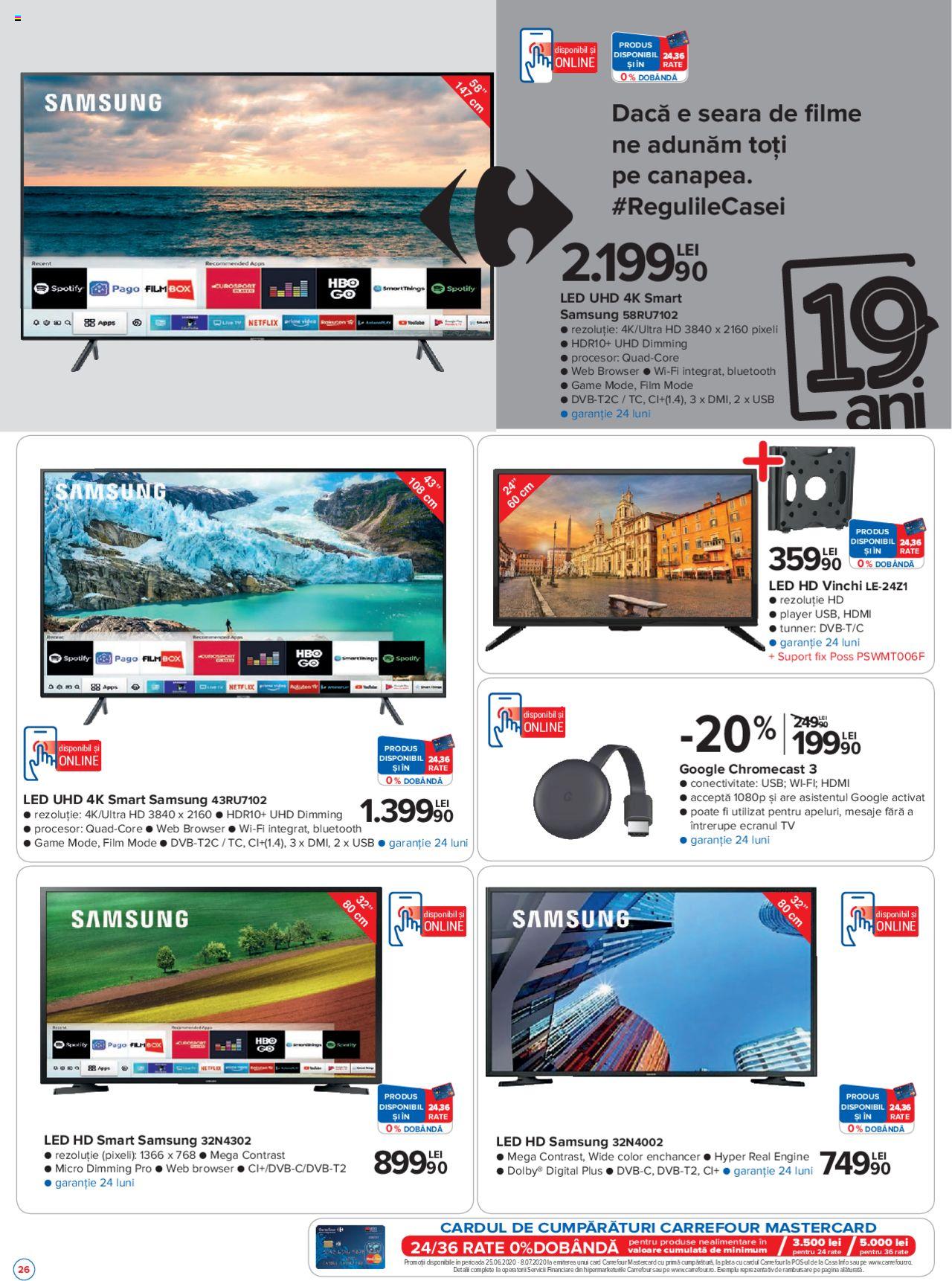 Catalog Carrefour 25 Iunie - 8 Iulie 2020 | Pagina 26