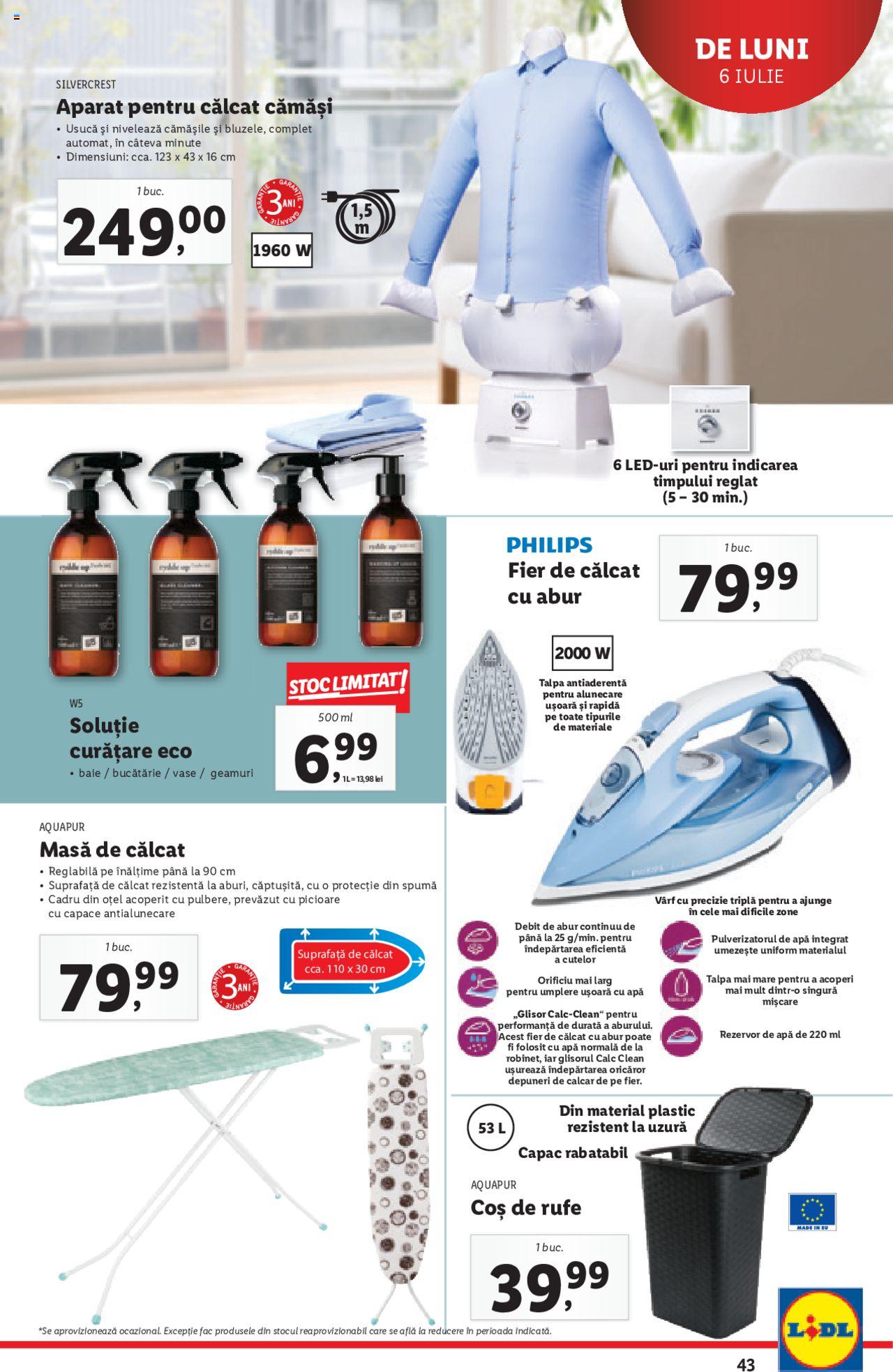 Catalog LIDL 6 - 12 Iulie 2020 | Pagina 43
