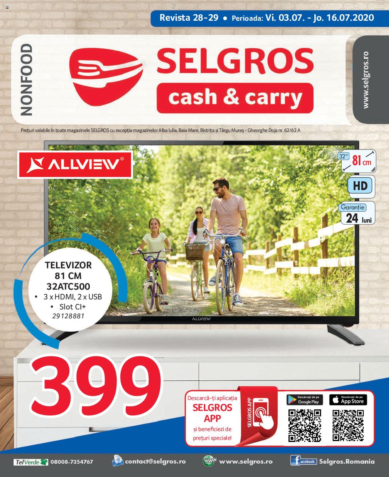 Catalog Selgros 3 - 16 Iulie 2020 | Pagina 1