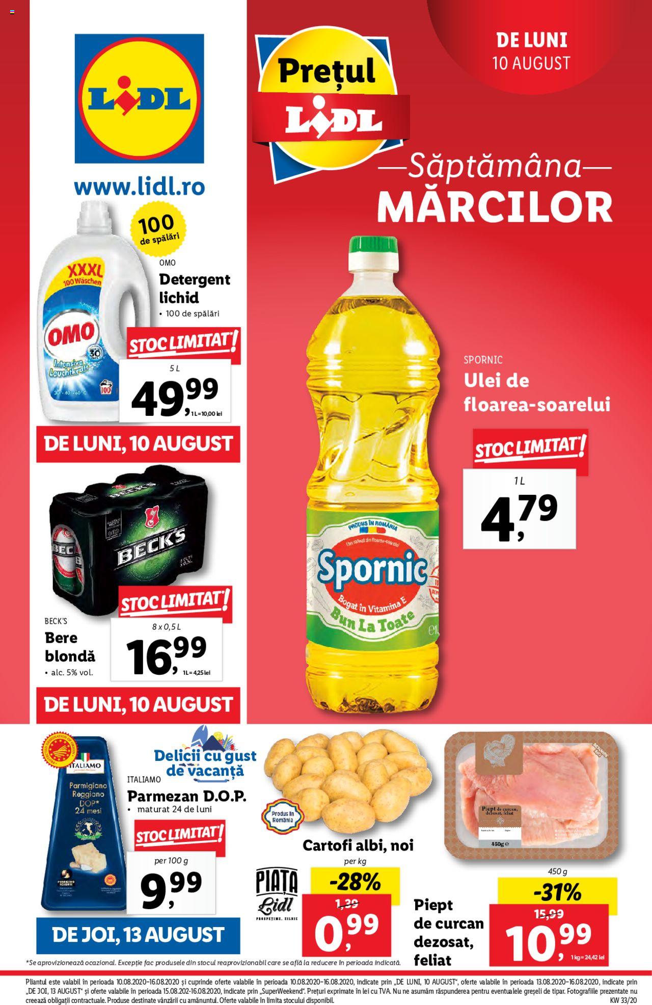 Catalog LIDL 10 - 16 August 2020 | Pagina 1