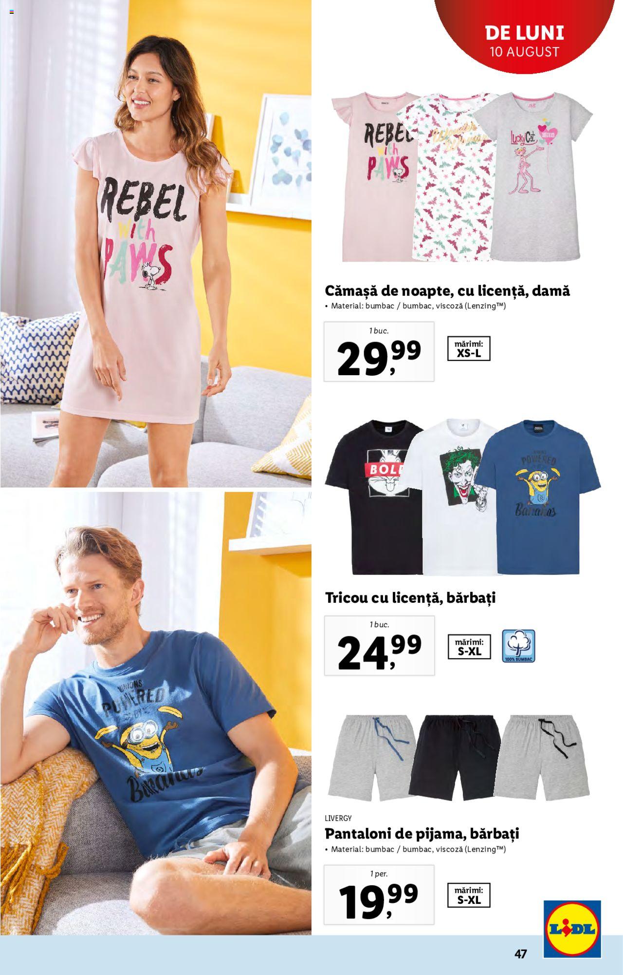 Catalog LIDL 10 - 16 August 2020 | Pagina 47