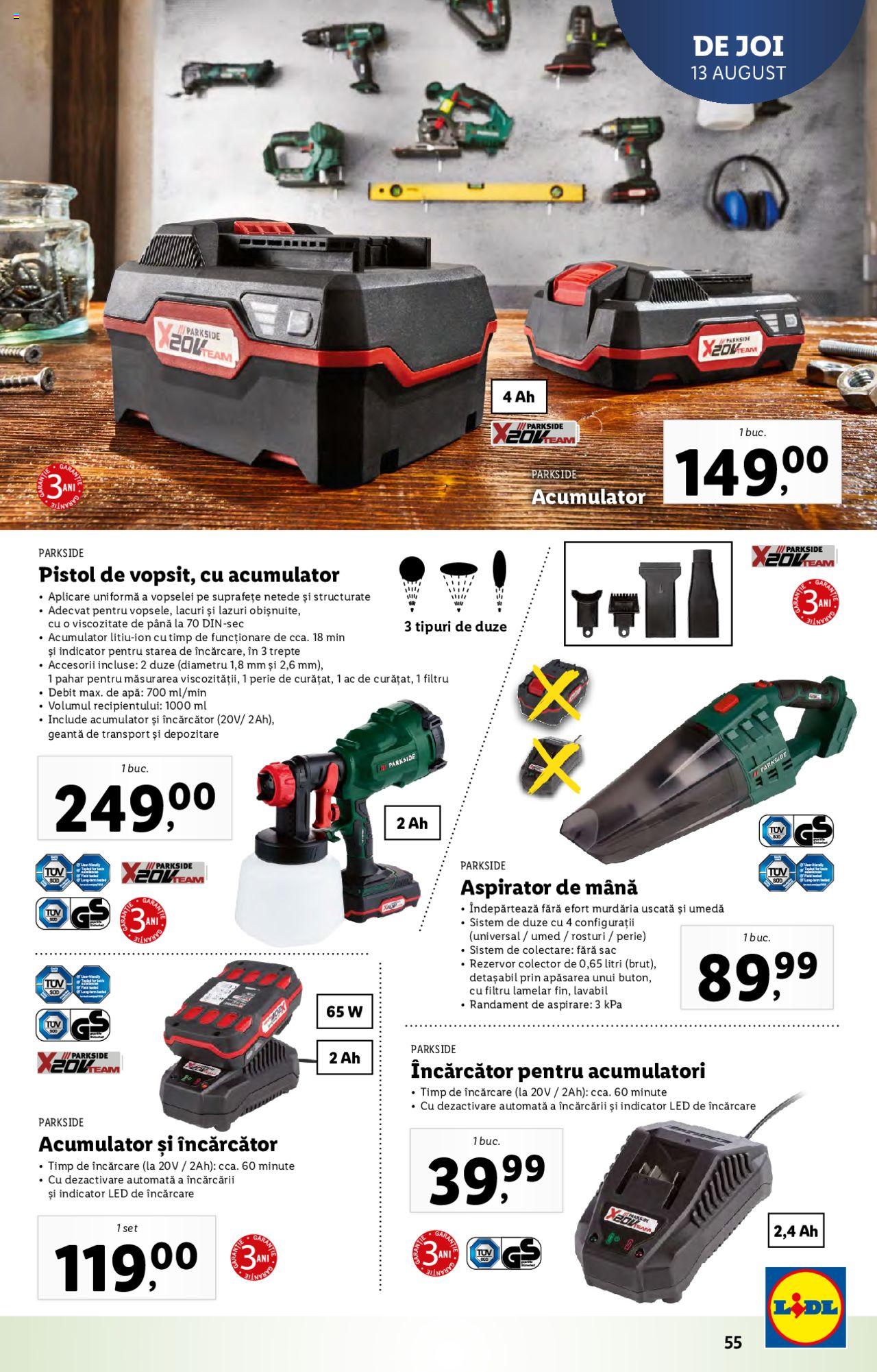 Catalog LIDL 10 - 16 August 2020 | Pagina 55