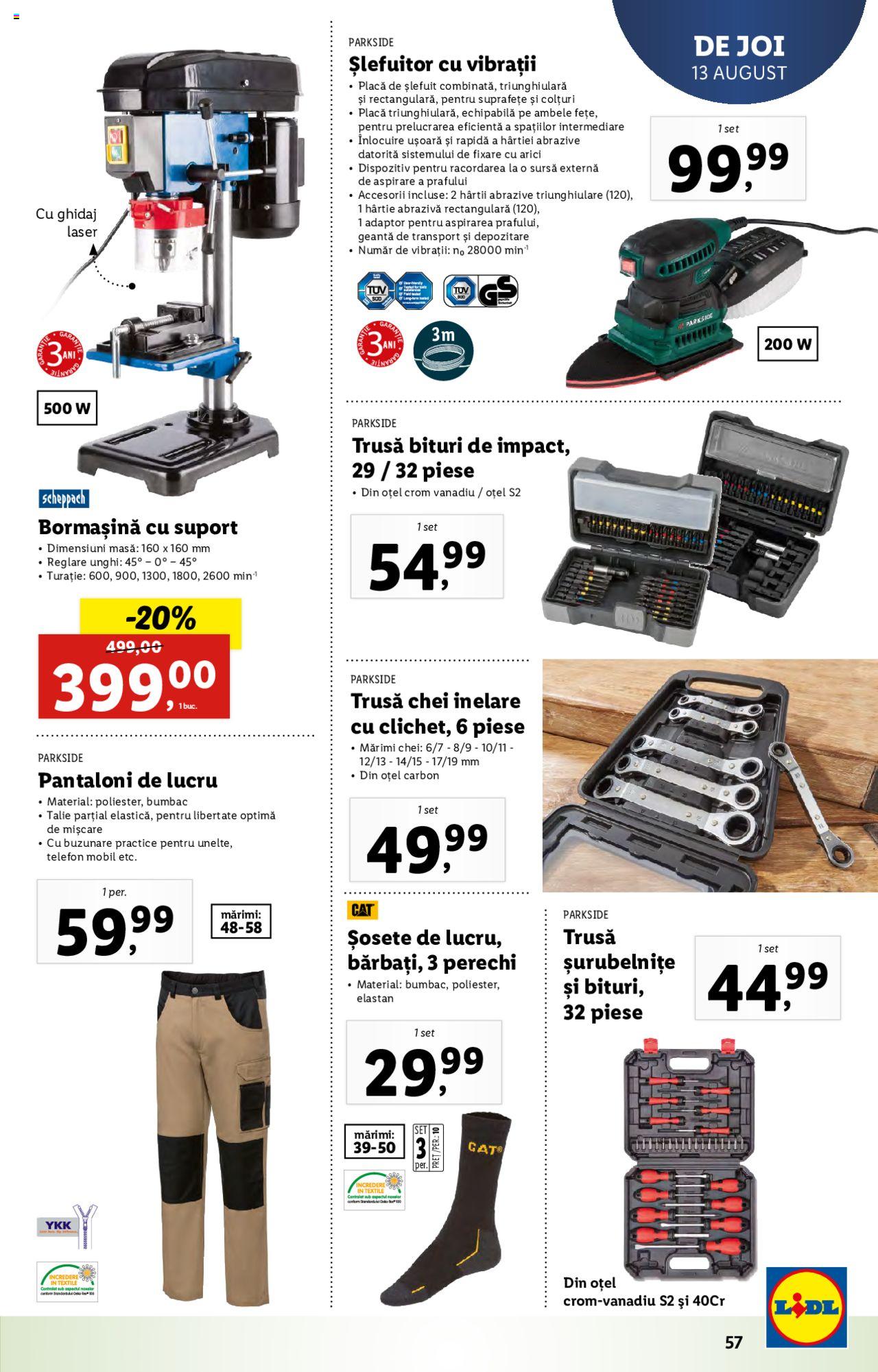 Catalog LIDL 10 - 16 August 2020 | Pagina 57