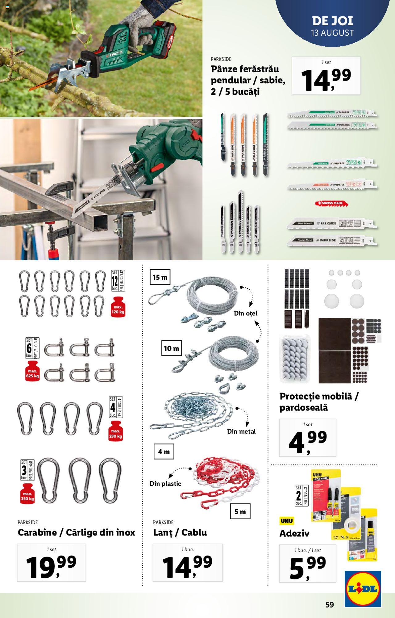 Catalog LIDL 10 - 16 August 2020 | Pagina 59