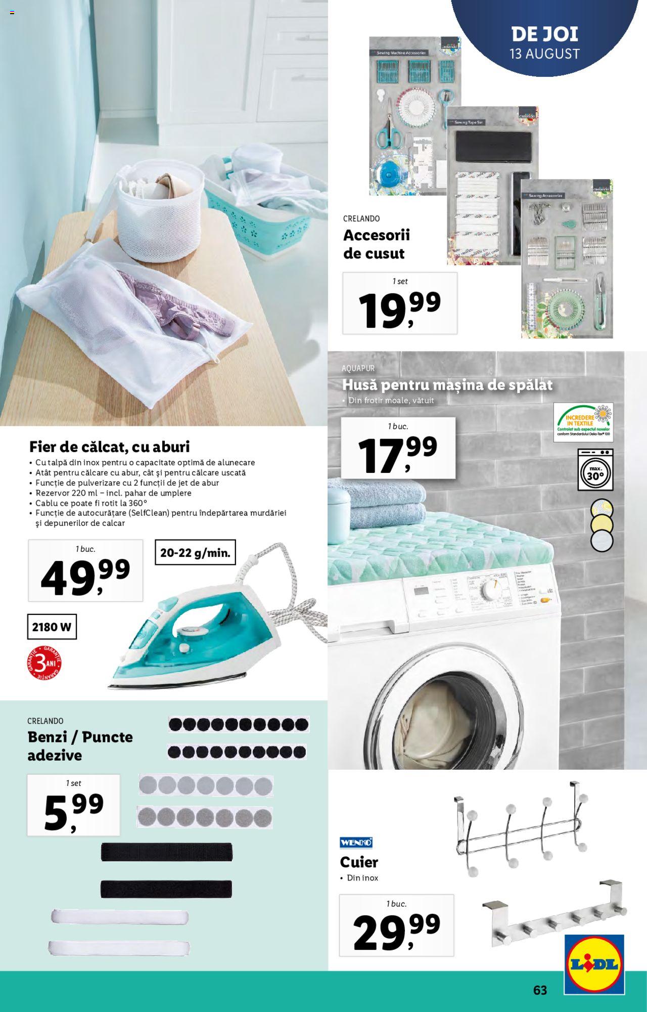 Catalog LIDL 10 - 16 August 2020 | Pagina 63