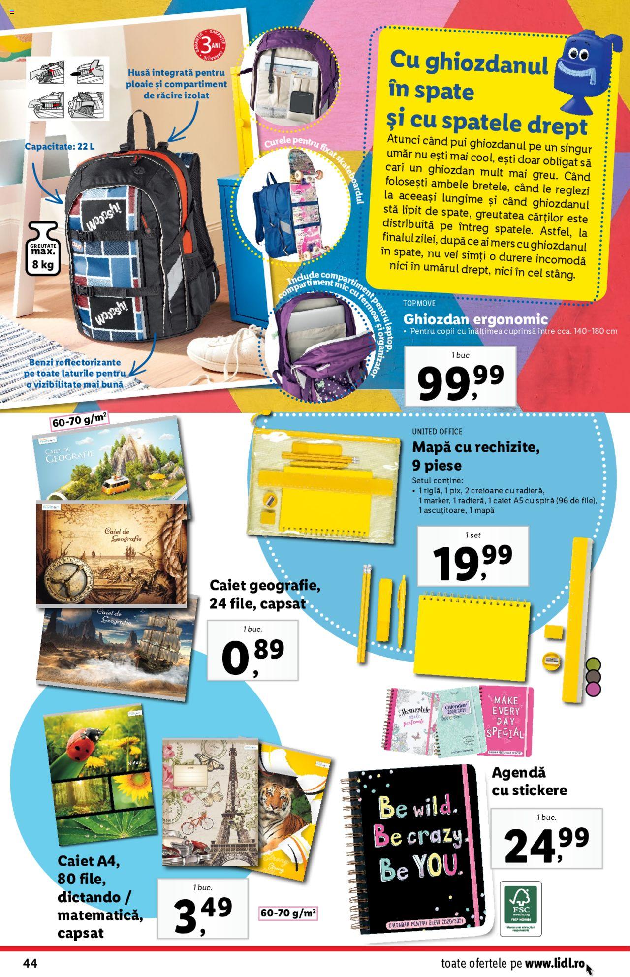 Catalog LIDL 17 - 23 August 2020 | Pagina 44