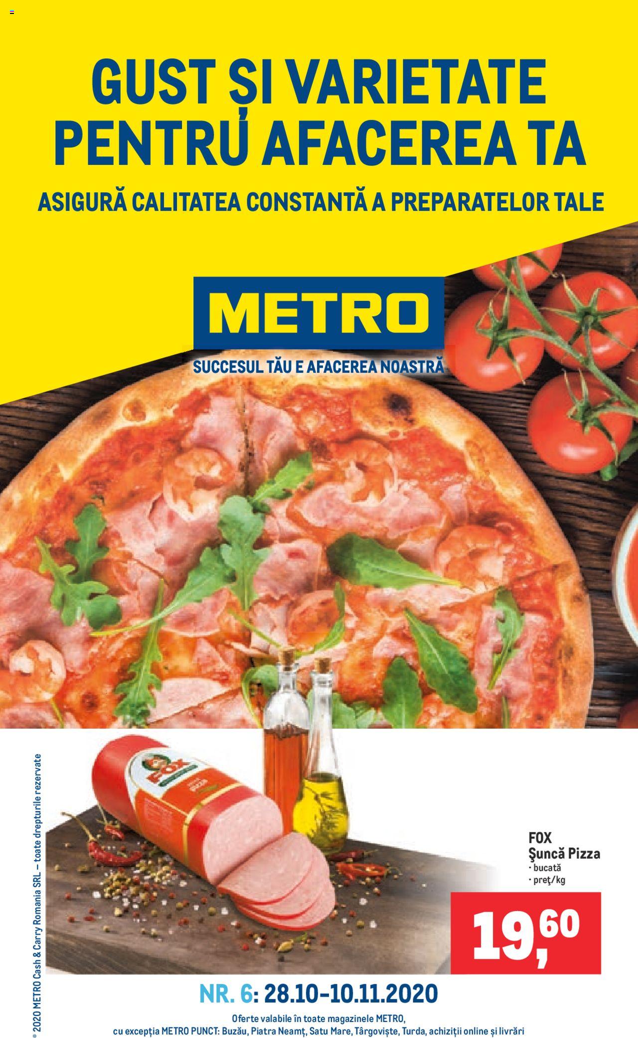 Catalog METRO 28 Octombrie - 10 Noiembrie 2020 | Pagina 1
